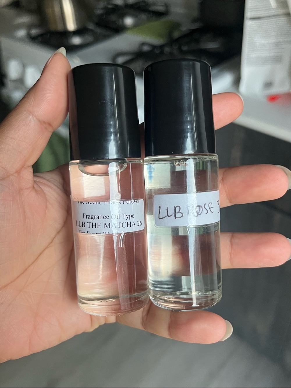 le labo rose 31 & matcha 26 inspired roll on body oils